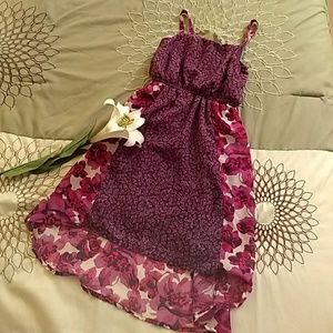 Strapless small, asymmetrical dress